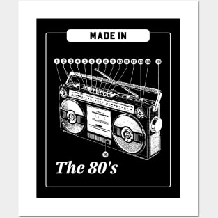 Made In The 80's Boombox Posters and Art